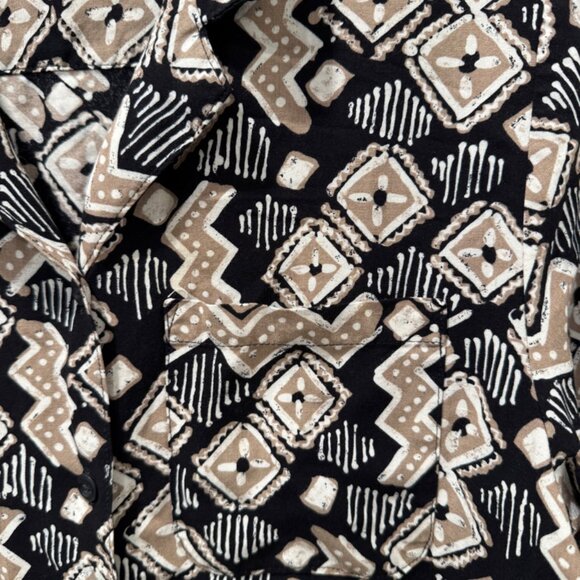 90s VTG Alfred Dunner Printed Button Up Shirt Made in USA Size 16 (Preowned) - Picture 4 of 6